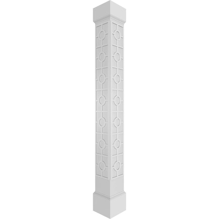 Craftsman Classic Square Non-Tapered Koroluck Fretwork Column W/ Mission Capital & Mission Base